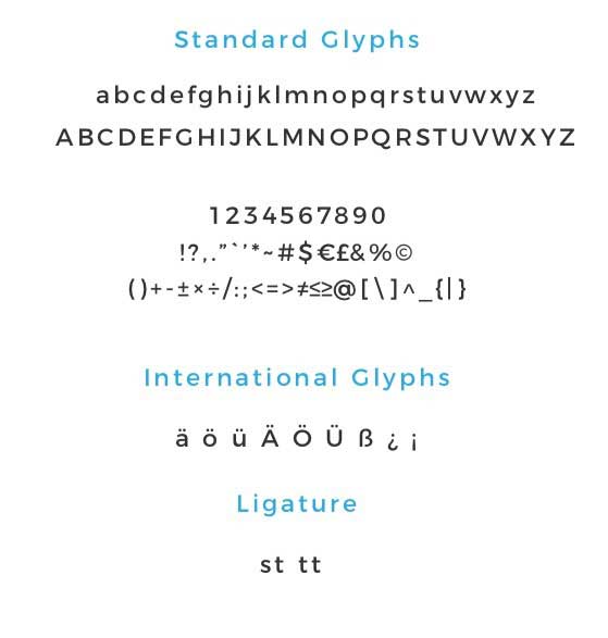 standard font explaination