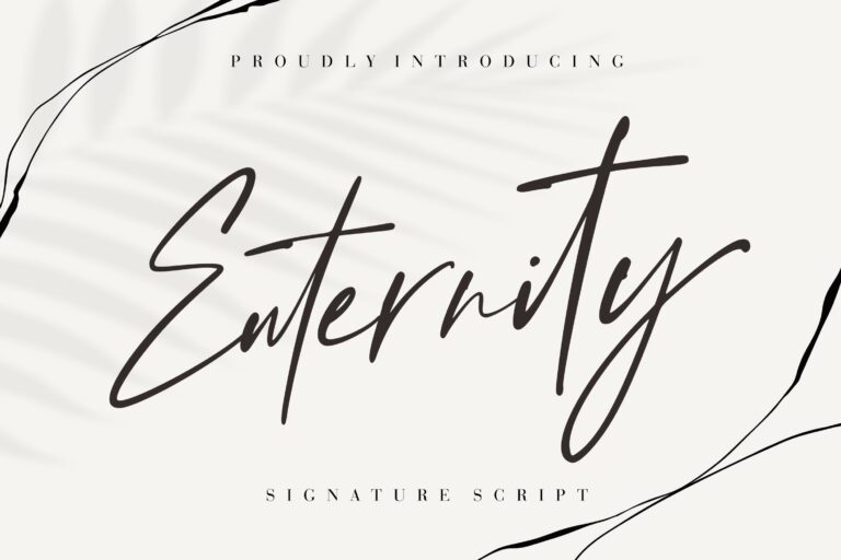 Enternity Signature Script Font by Creatype Studio Co