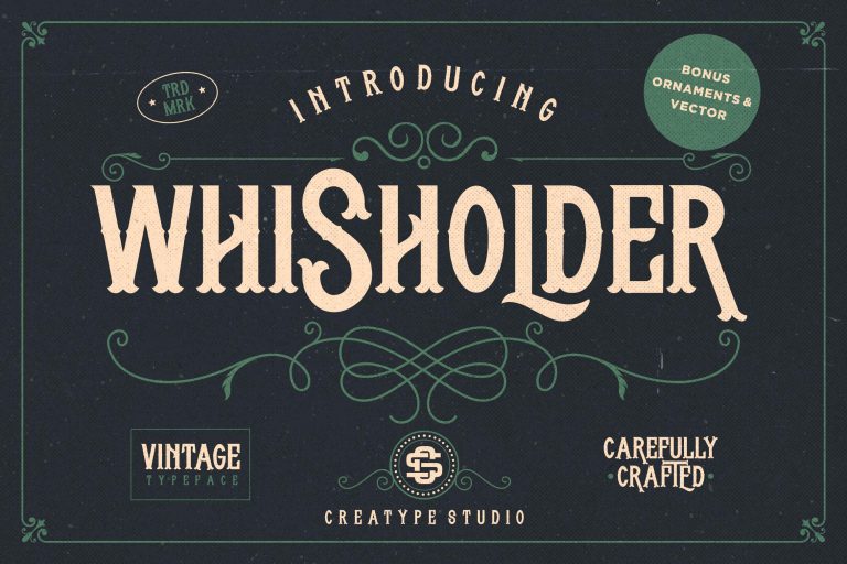 vintage font