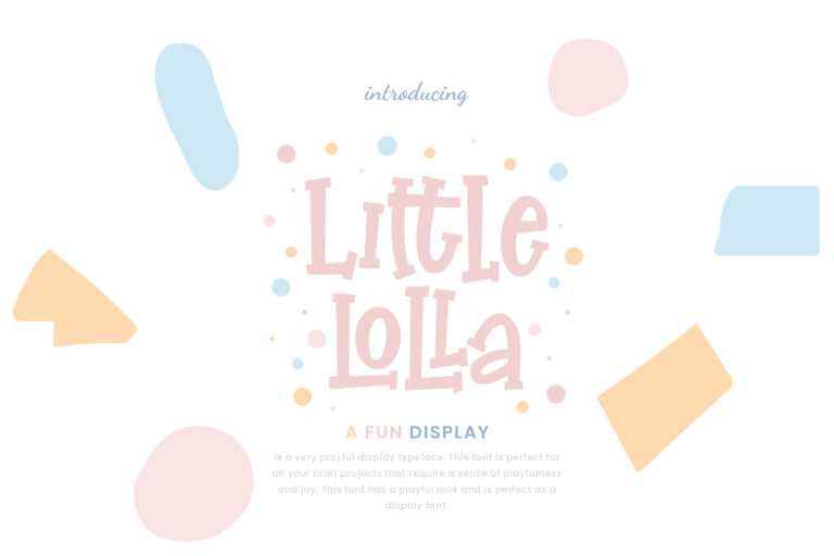 Little Lolla Fun Display Font by Creatype Studio Co