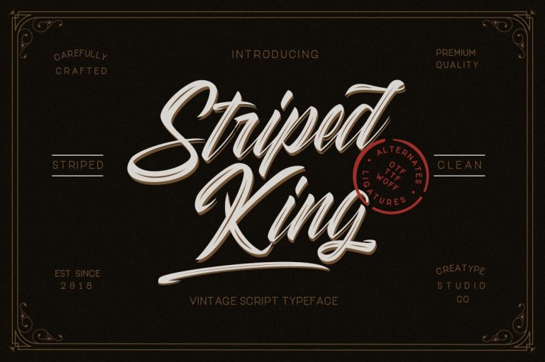 vintage font
