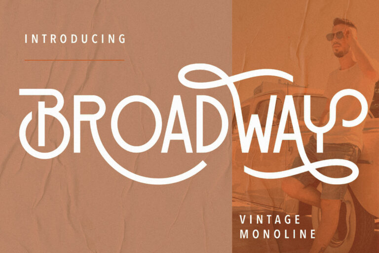 vintage font
