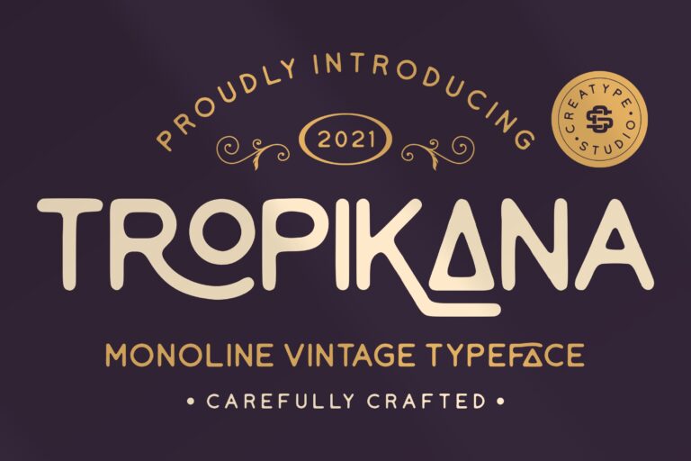 vintage font