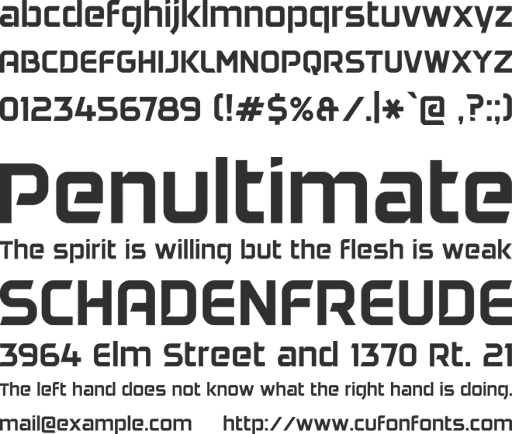 daggersquare font