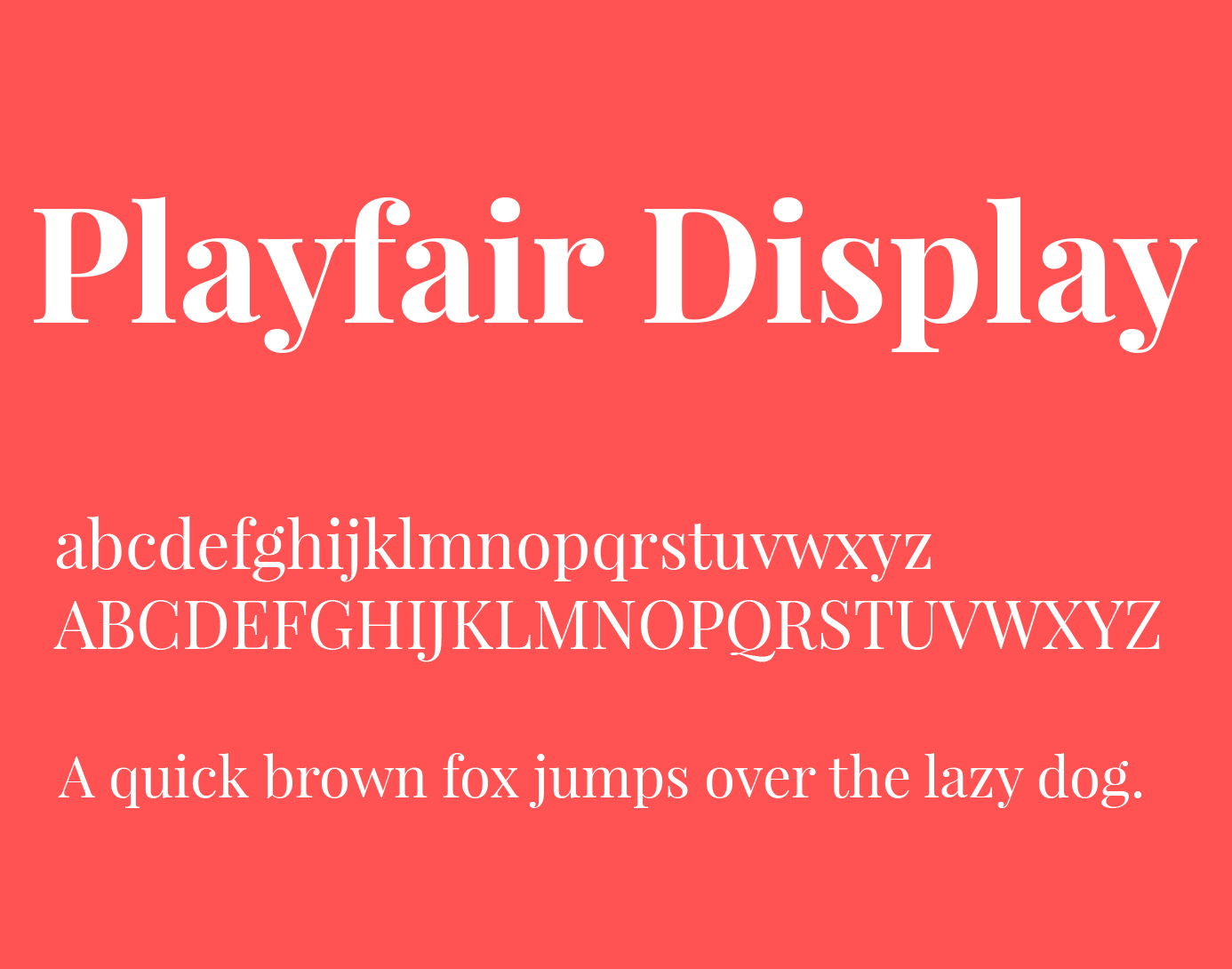 Playfair Display Font