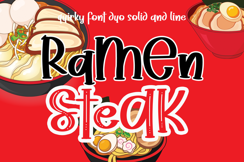 ramen steak font