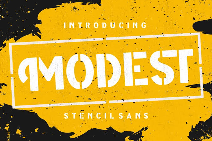 Modest Stencil Sans