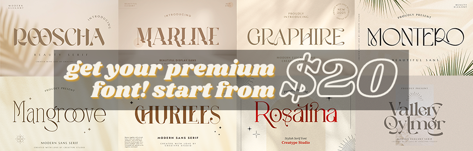 13 friendly fonts for modern logotype