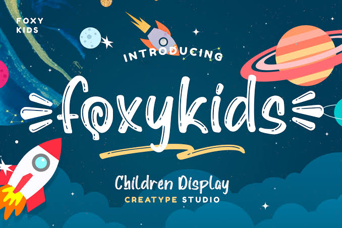 Foxykids Display Kids Font