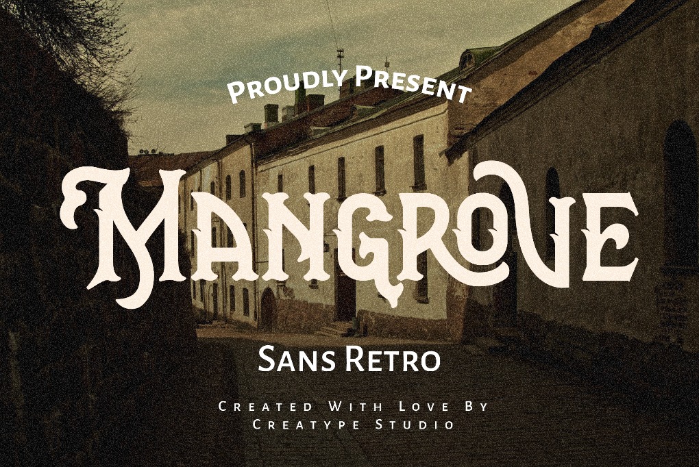 Mangrove Sans Retro Font