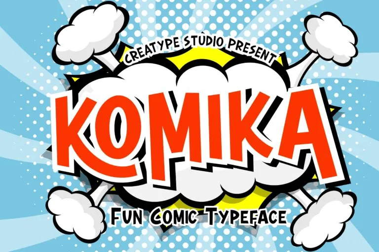 Komika Font for Cartoony Designs