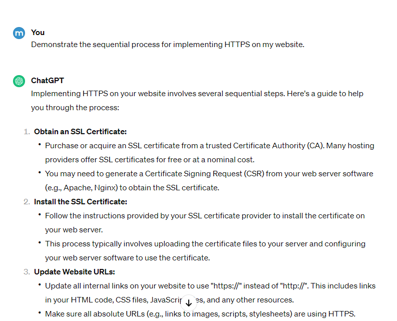 Implementing HTTPS