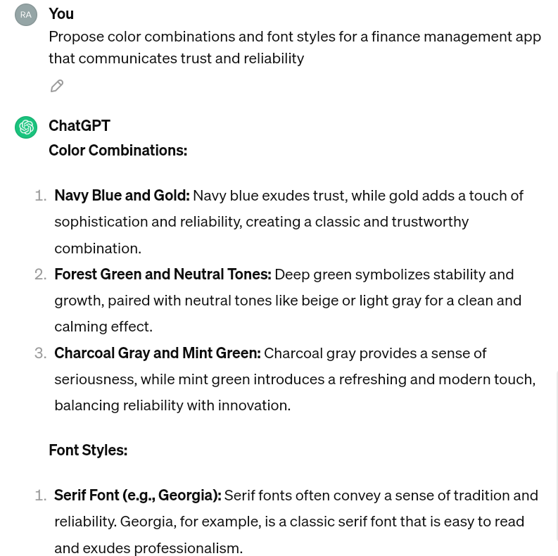Colors and Fonts