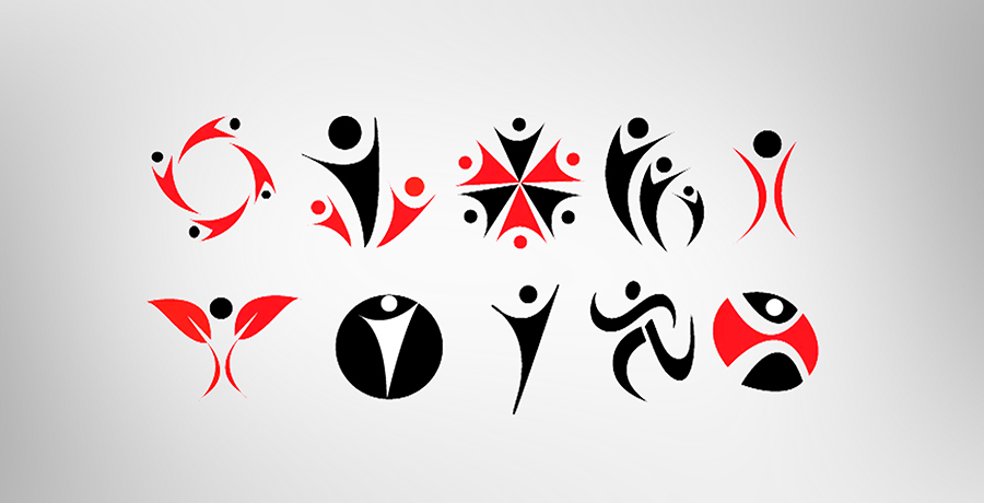 V-man logo design