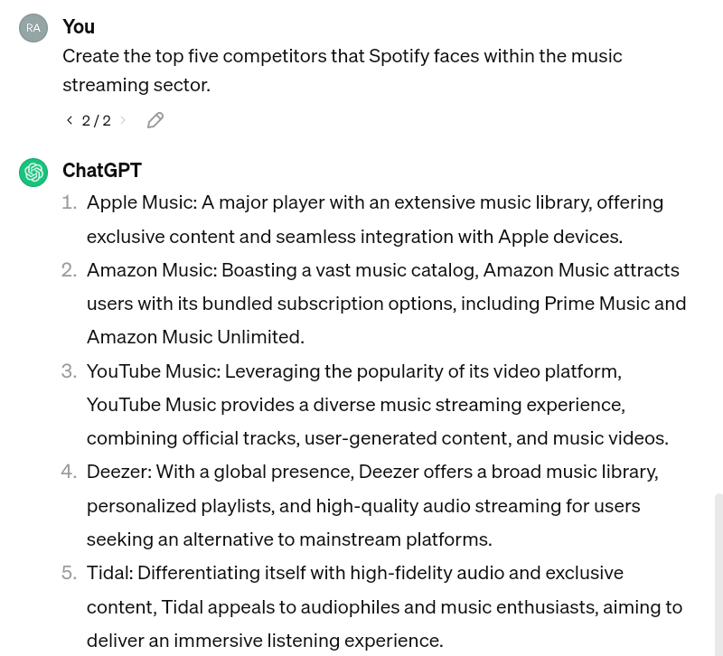 Competitor Research