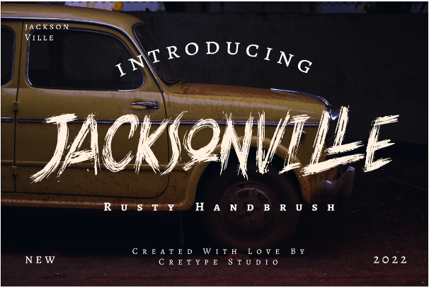 Jacksonville Rugged Skateboard Font