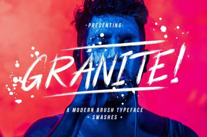 A slick journey font, Granite Font