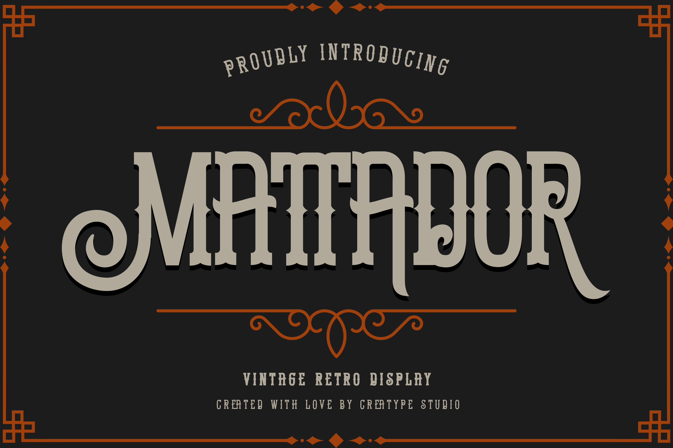 Mattador Vintage Retro Display