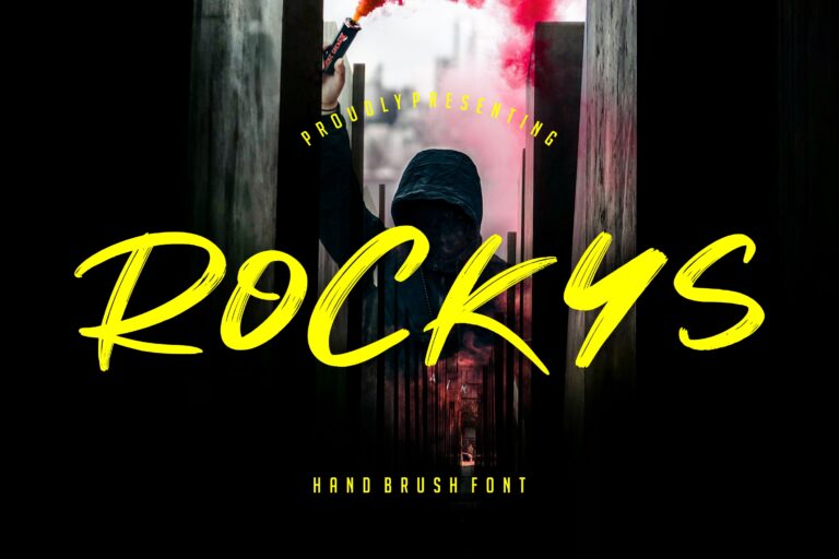 Rockys Handbrush Font