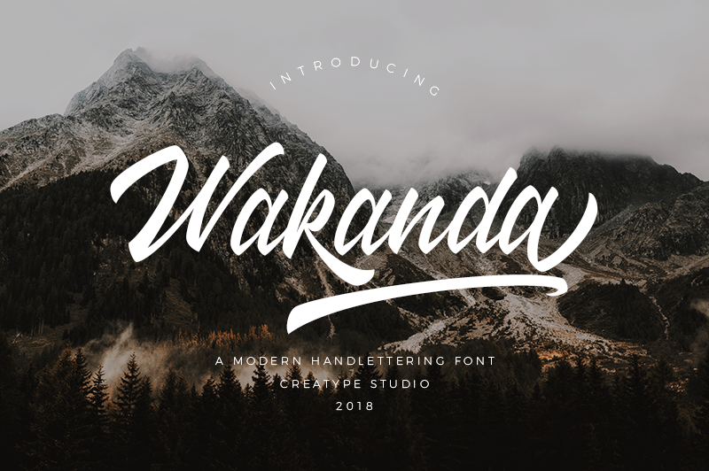 A bold venture font, Wakanda Font