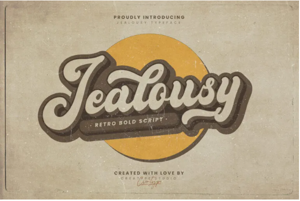 Jealousy Bold Script Font