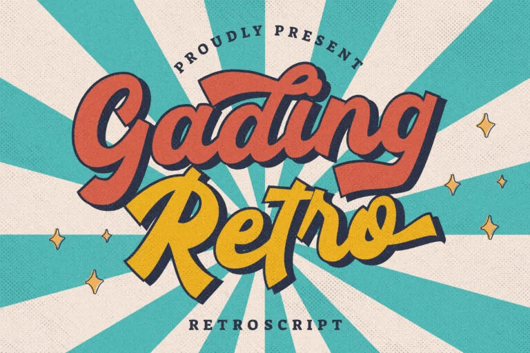 Gading Retro Bold Script