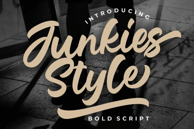 Junkies Style Bold Script