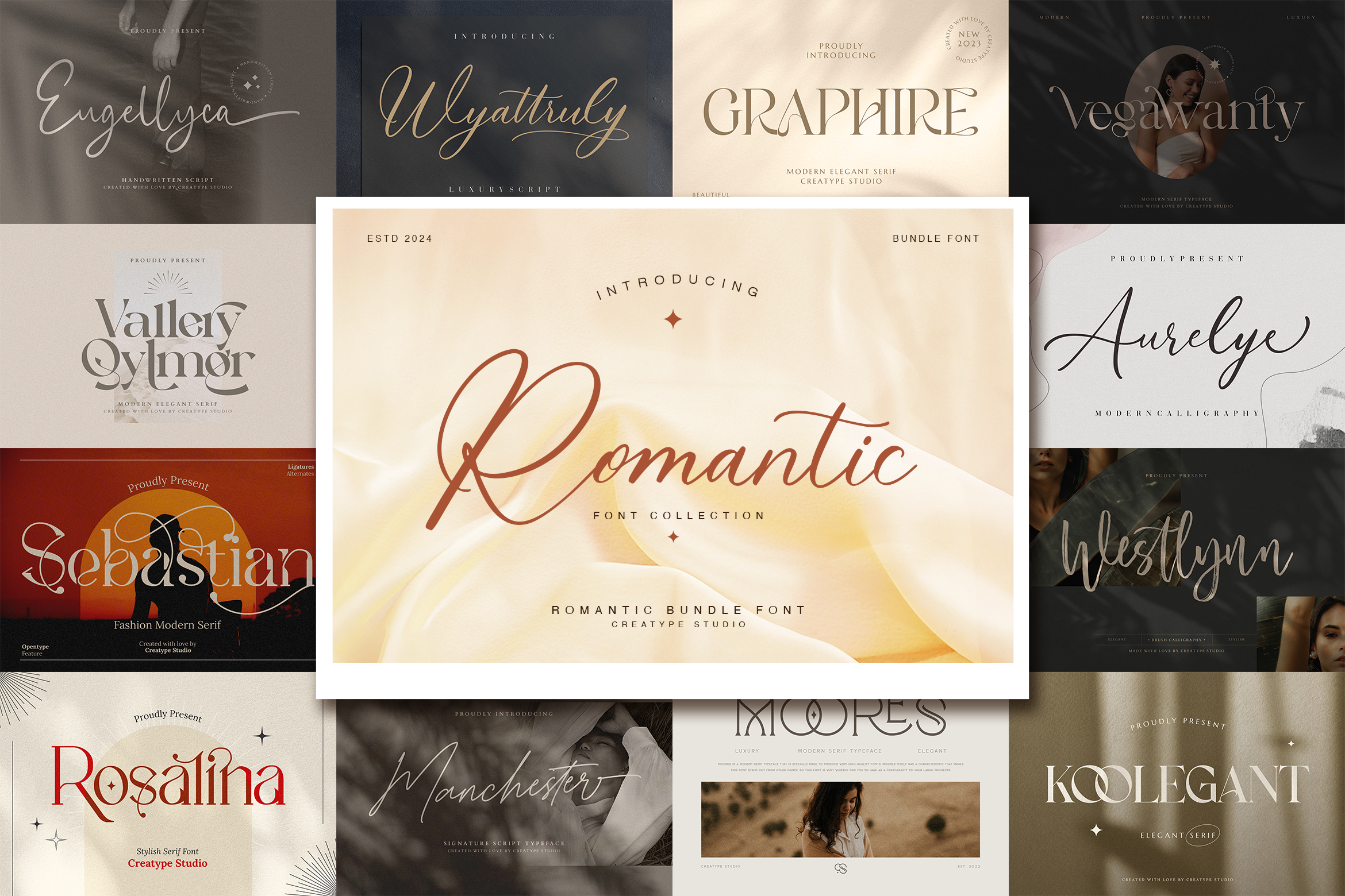 ★2025SS新作★ROMANTIC CROWN★CUBISM FONT L/S 12 New Romantic Fonts That Speak the Language of Love