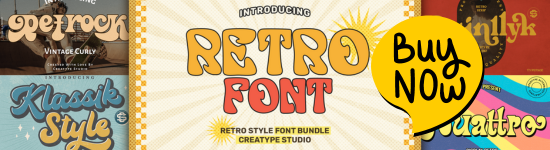 Retro buy banner