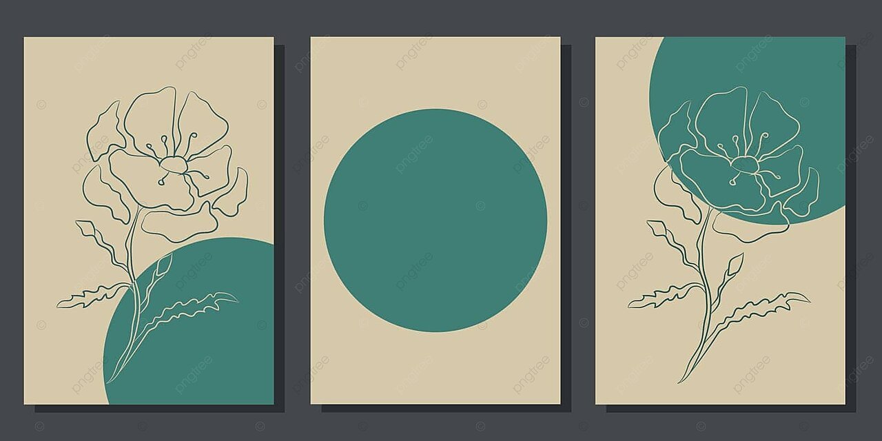 Minimalist botanical design