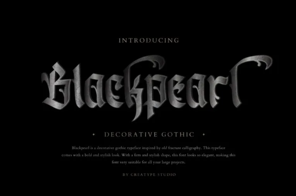 12. Blackpearl Decorative Gothic