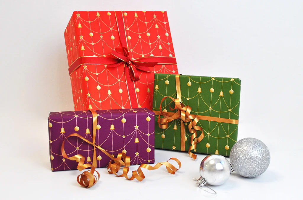 Seasonal packaging for Christmas