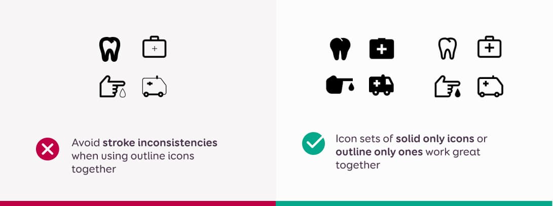 Icon consistency