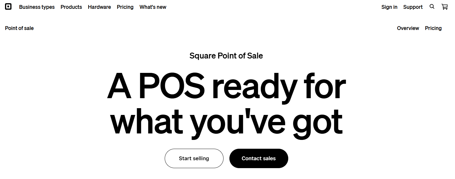 Square POS system