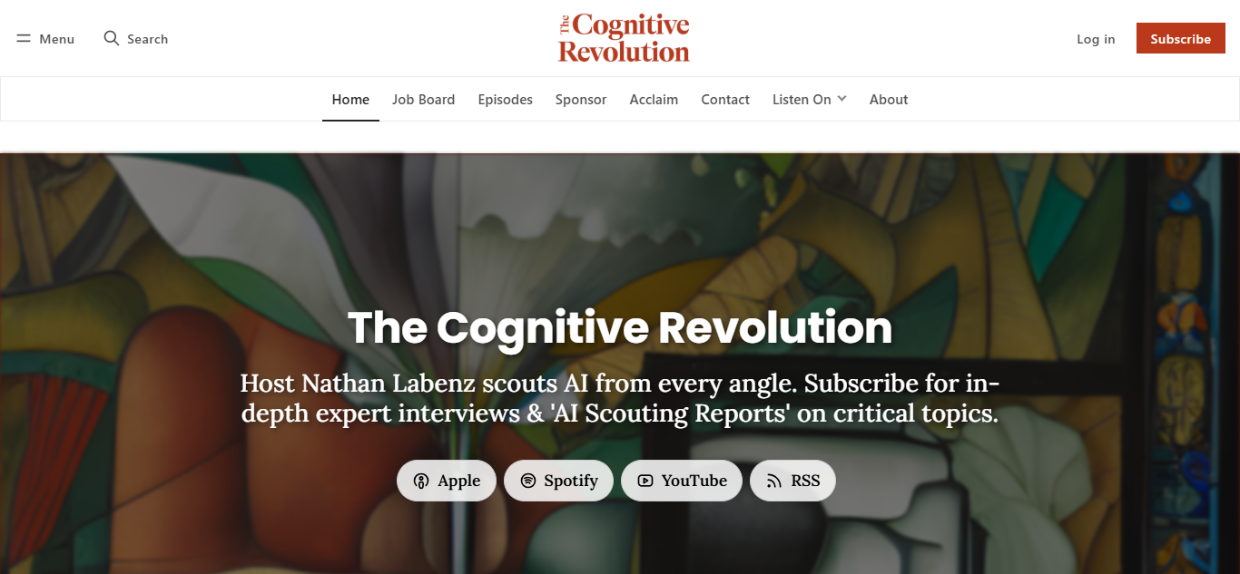 The Cognitive Revolution’s homepage