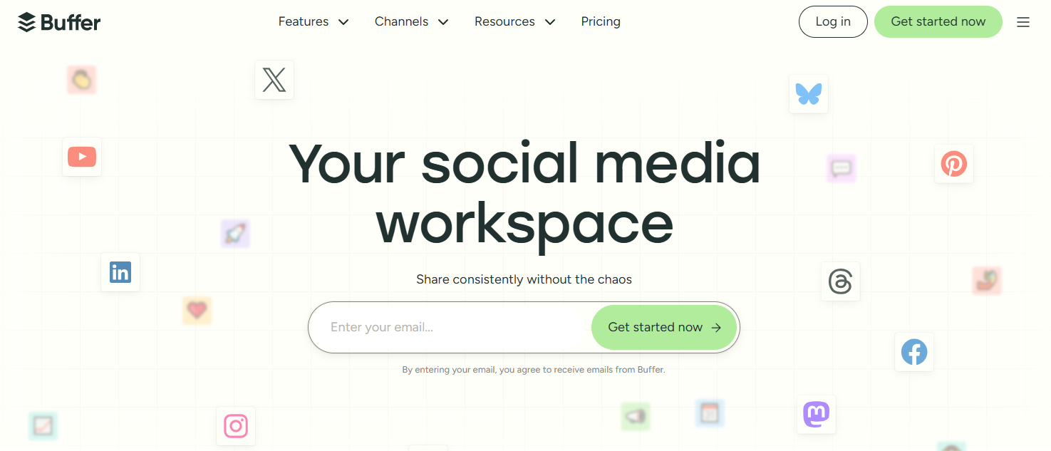 Buffer for social media management