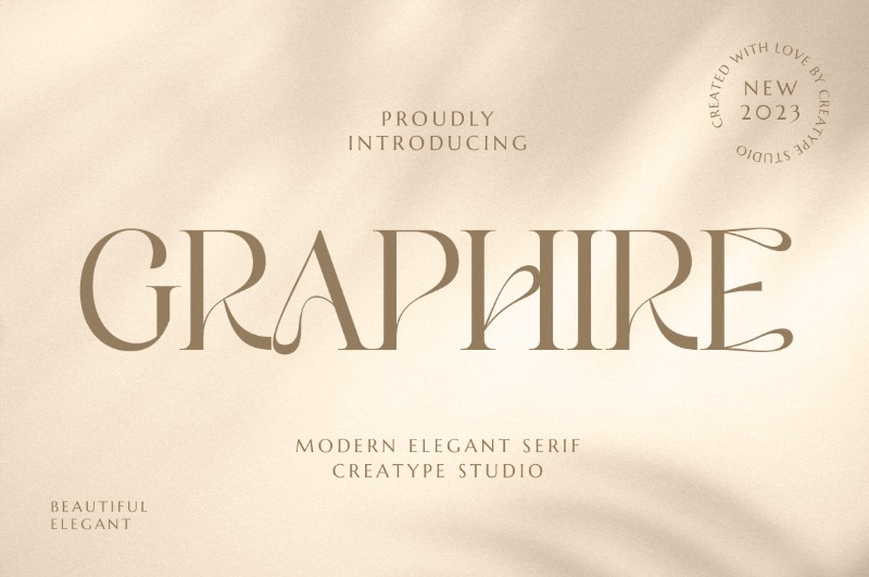 Graphire font style for jewelry branding