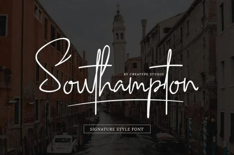 southampton font for lawyer brand