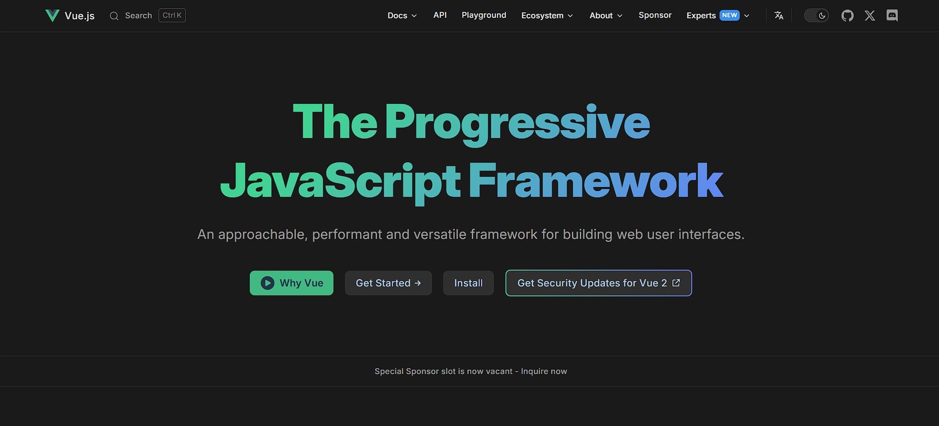 Vue.js framework