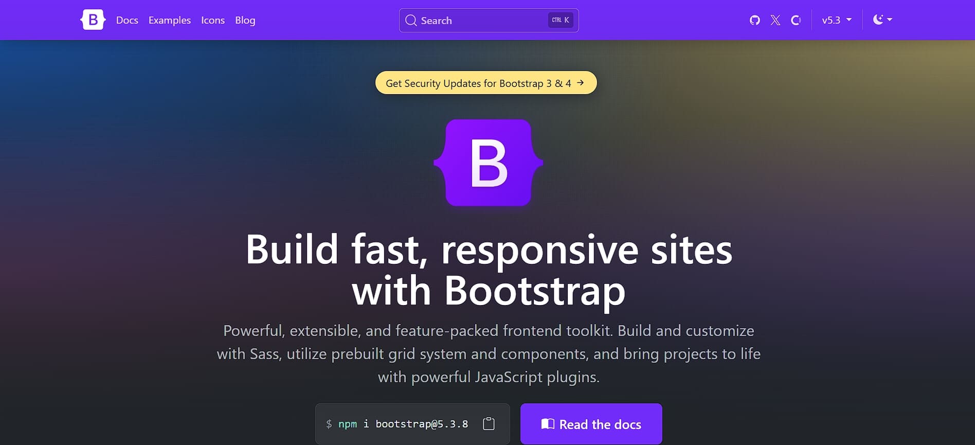 Bootstrap framework