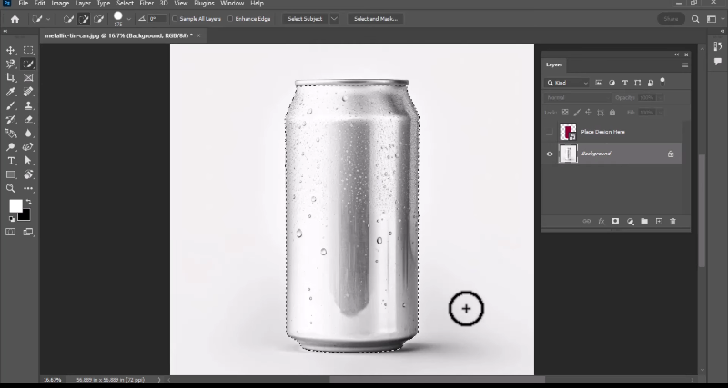 Mask the Design to Fit the Can