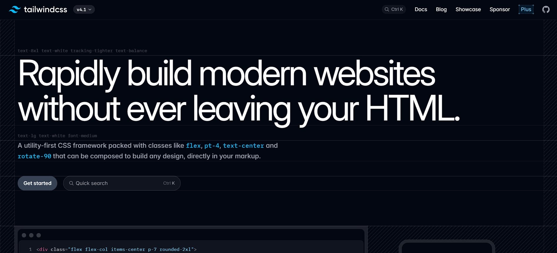 Tailwind framework