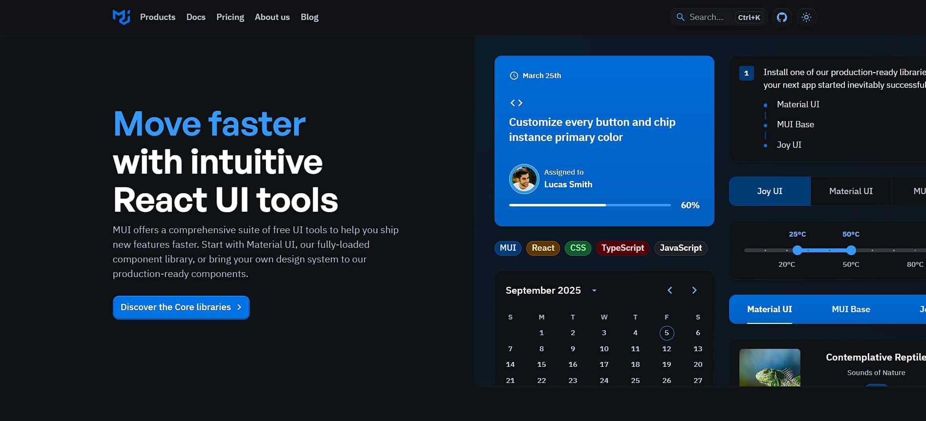 MUI framework
