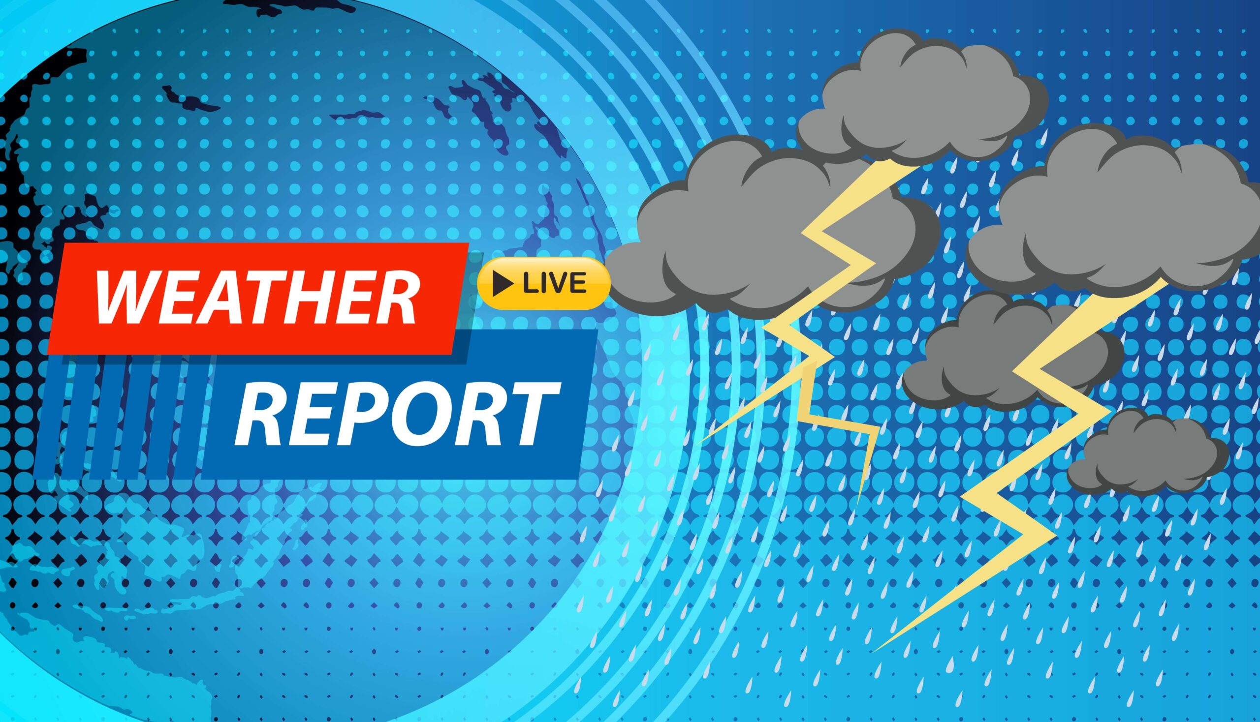 Motion graphics for weather forecast