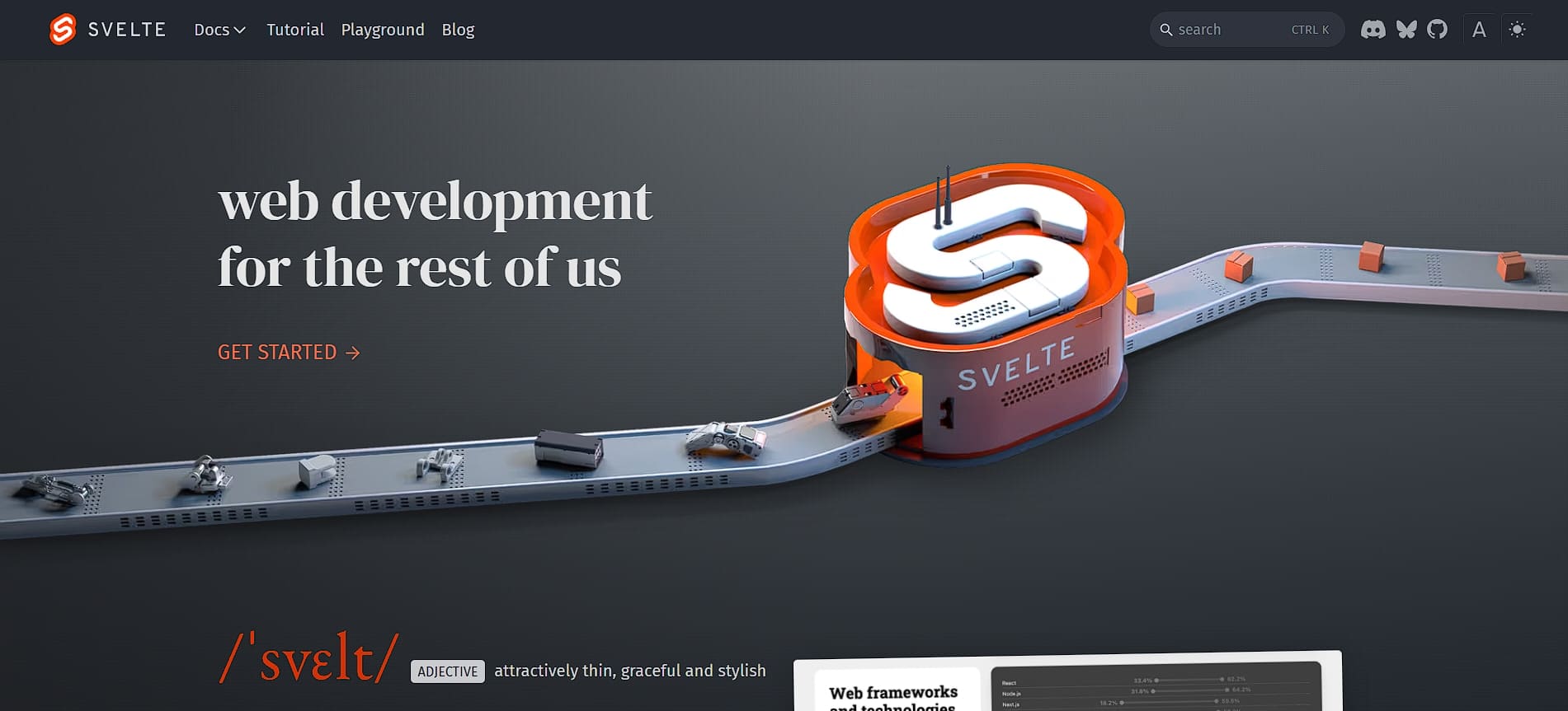 Svelte framework
