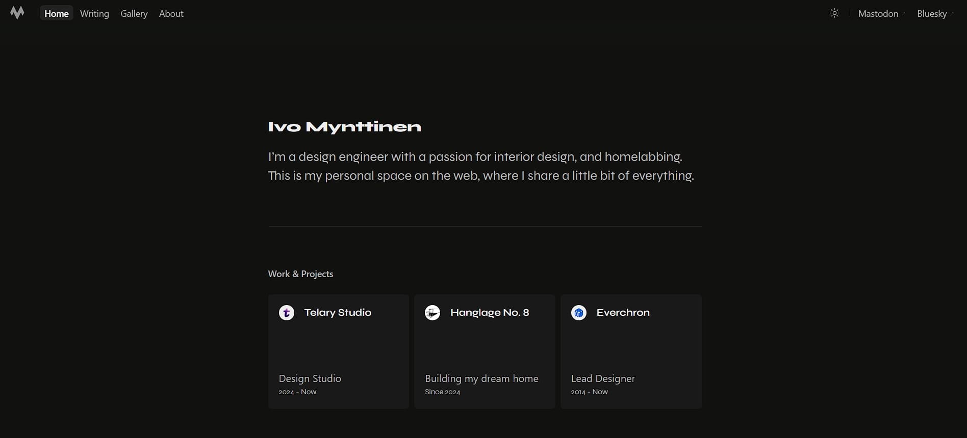 Ivo Mynttinen’s portfolio