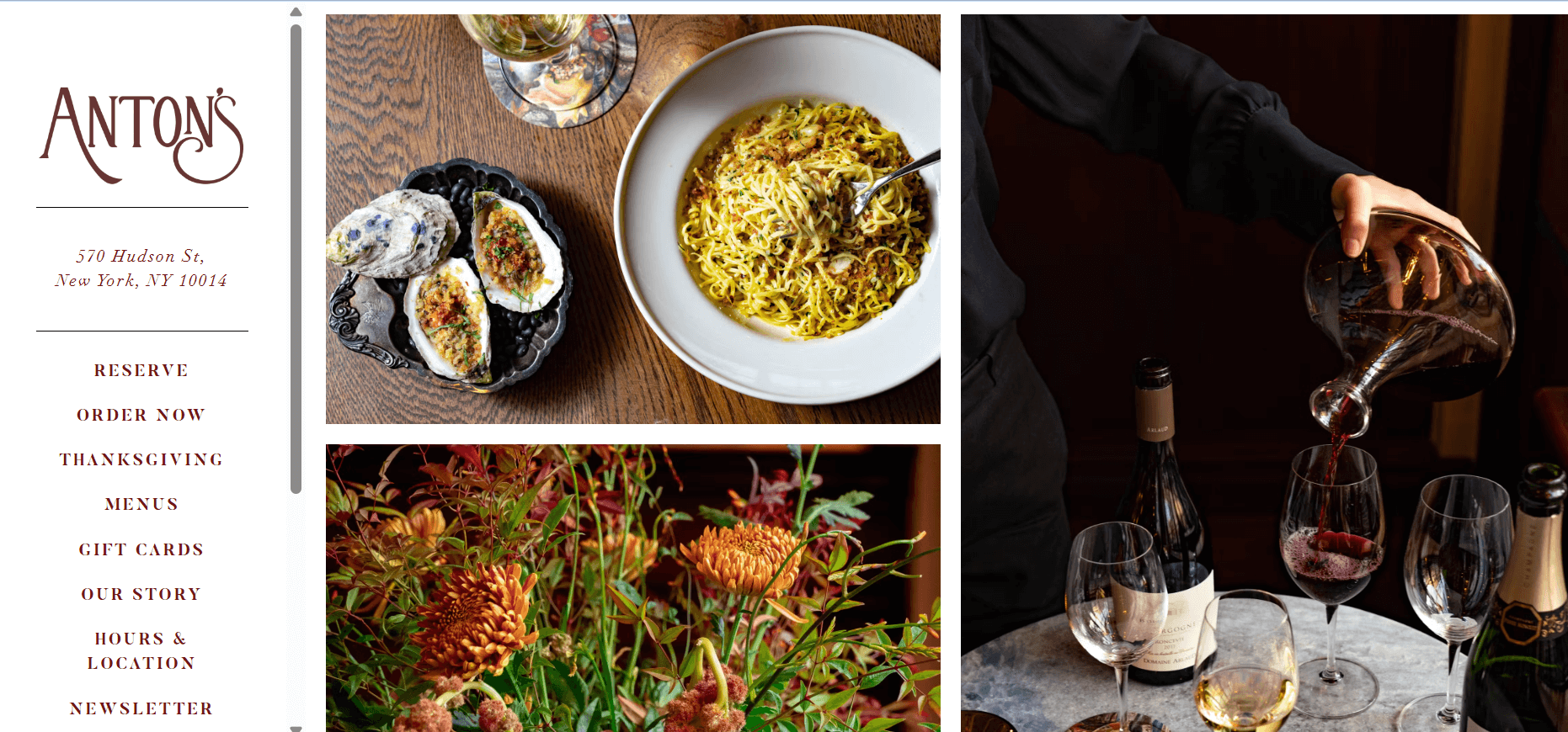 Elegant food photography on Anton’s web