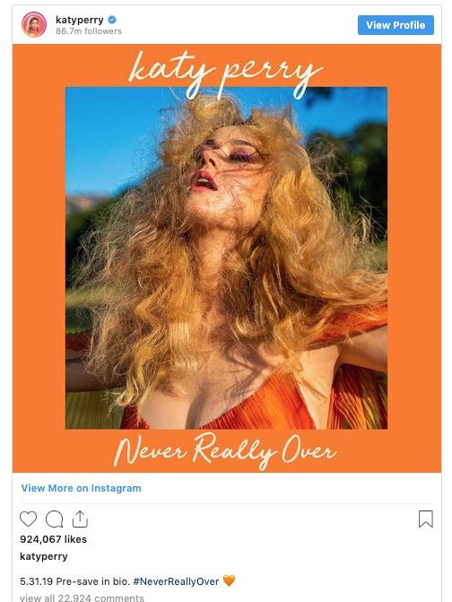 1. Katy Perry Track IG ss