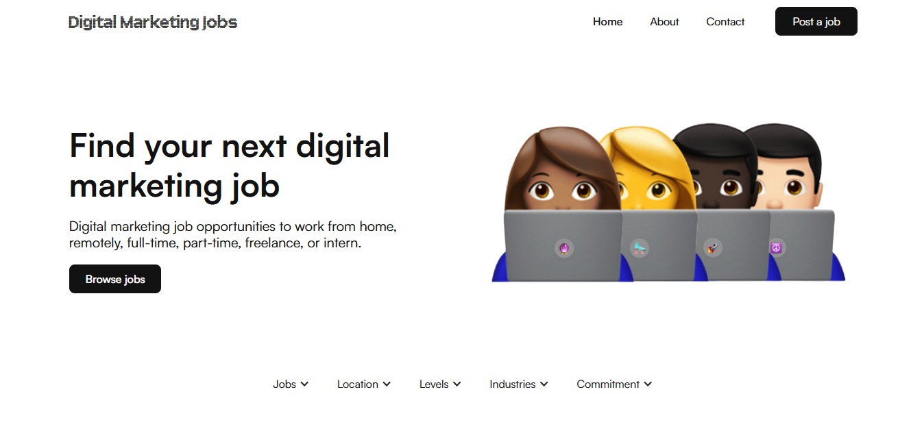 Digital Marketing Jobs has a solid SEO foundation on their website