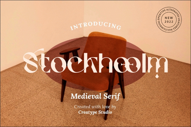 10. Stockhoolm Medieval Serif
